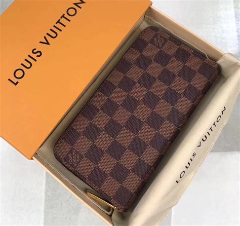 louis vuitton damier ebene zip wallet